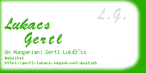 lukacs gertl business card